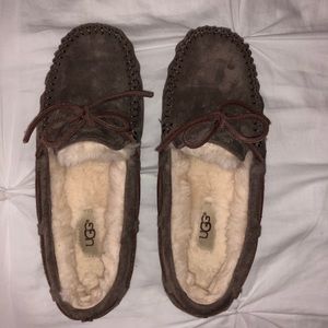Brown UGG slippers